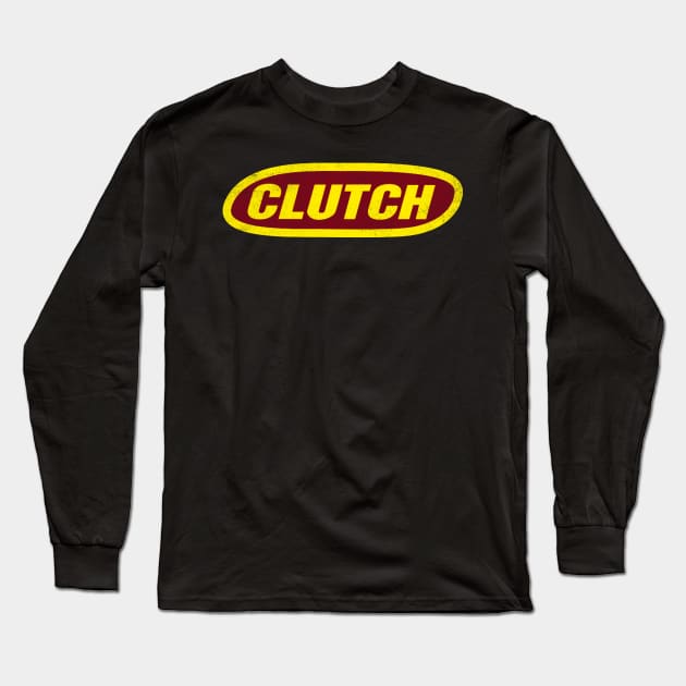 Vintage Clutch Band Distressed Style Long Sleeve T-Shirt by TheDeadboys